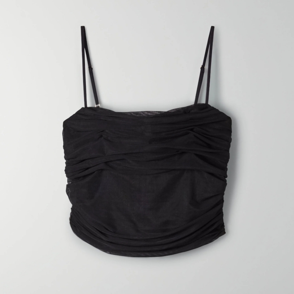 Ten By Babaton Luxor Top Mesh Ruched Corset